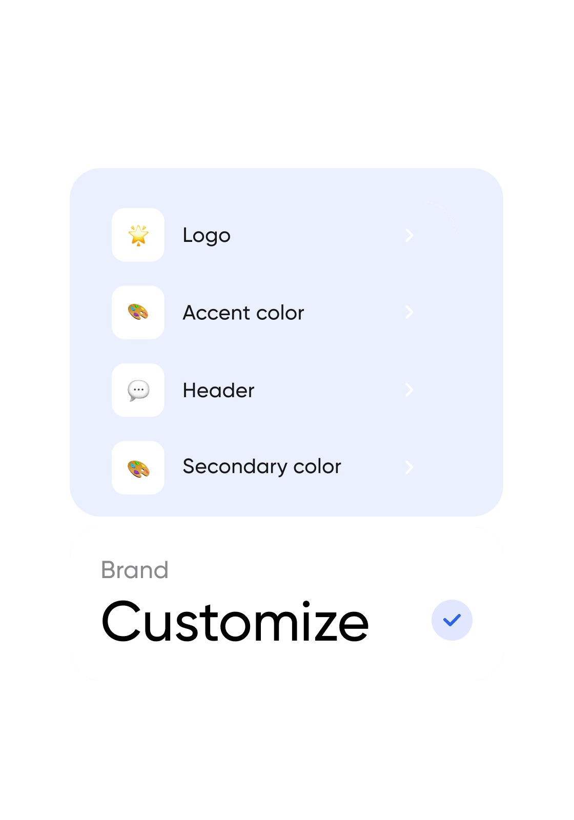 Brand customization
