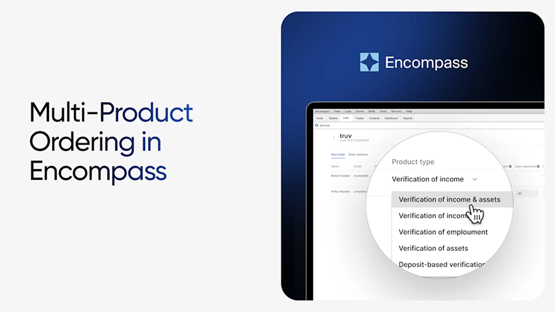 Multi-Product Ordering in Encompass