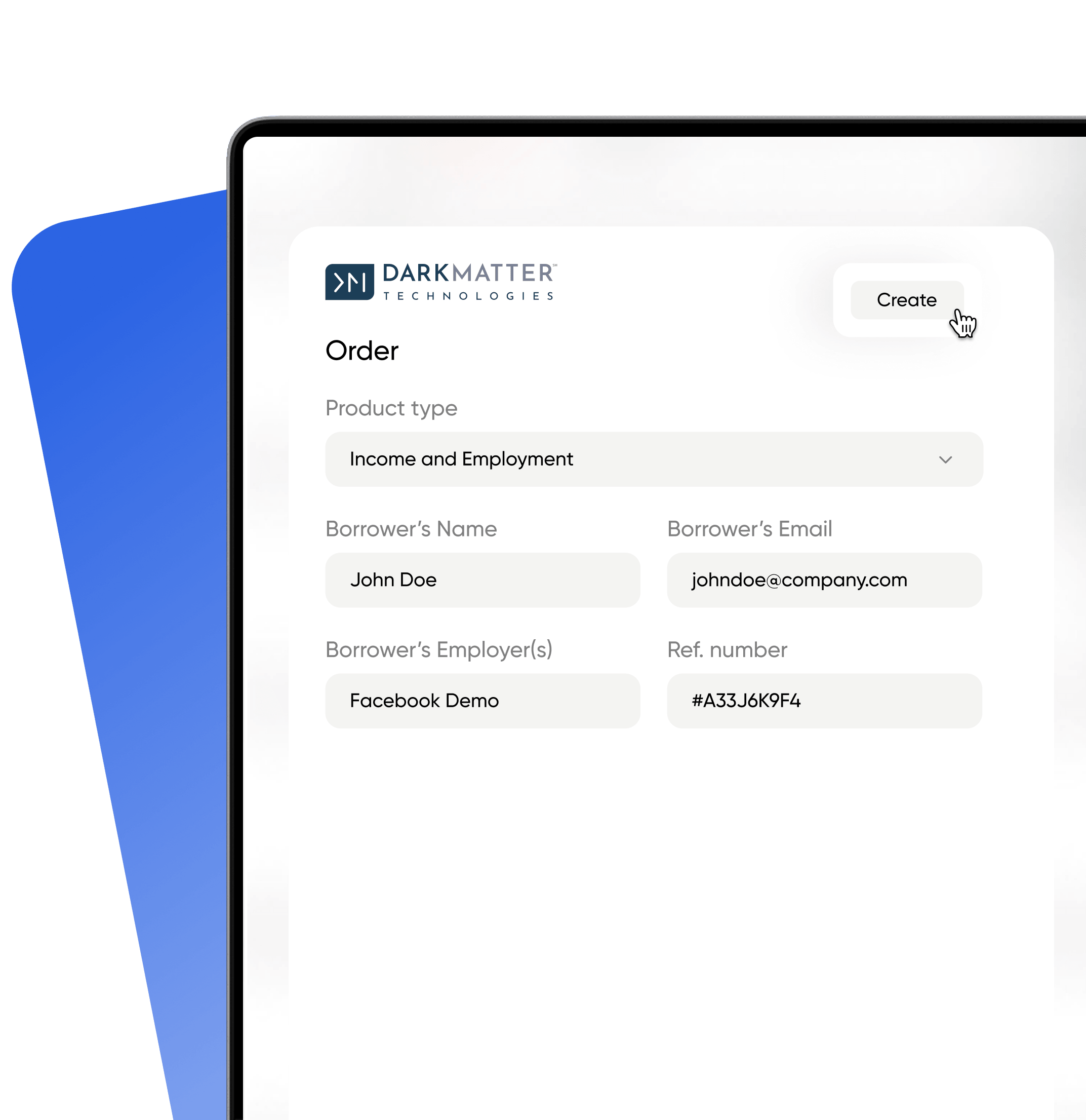 Dark Matter Empower loan file with Truv verifications