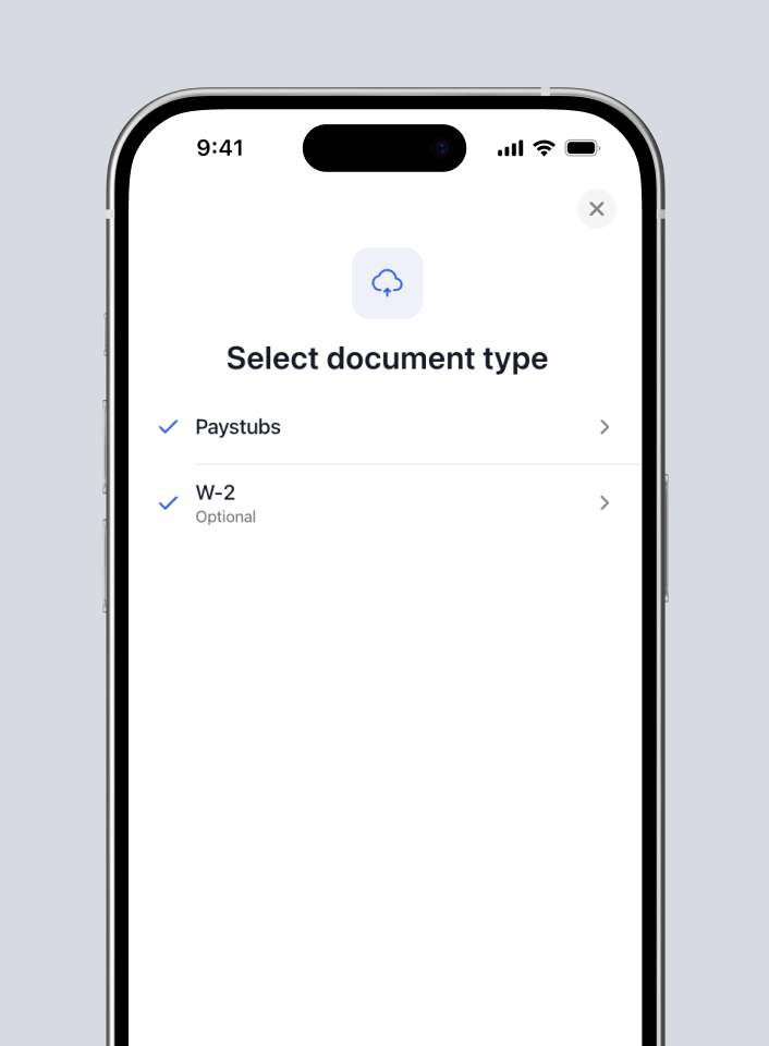 Encompass document upload — Digitized paystubs
