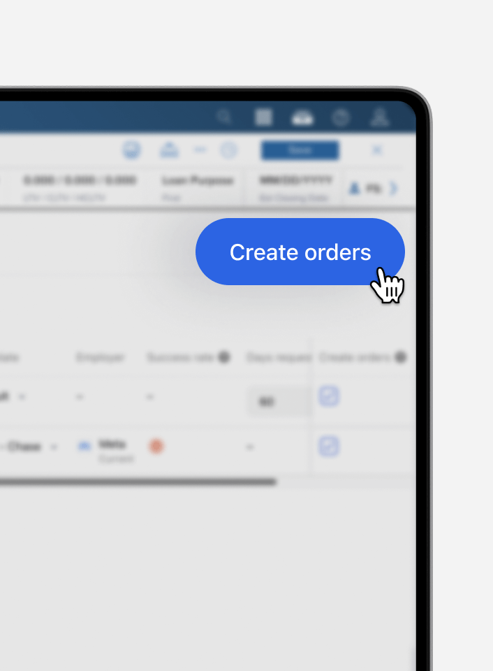 Encompass Orders — Payroll income & employment